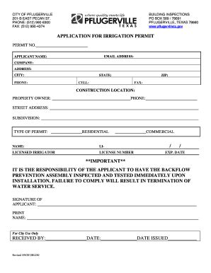 city of pflugerville permits